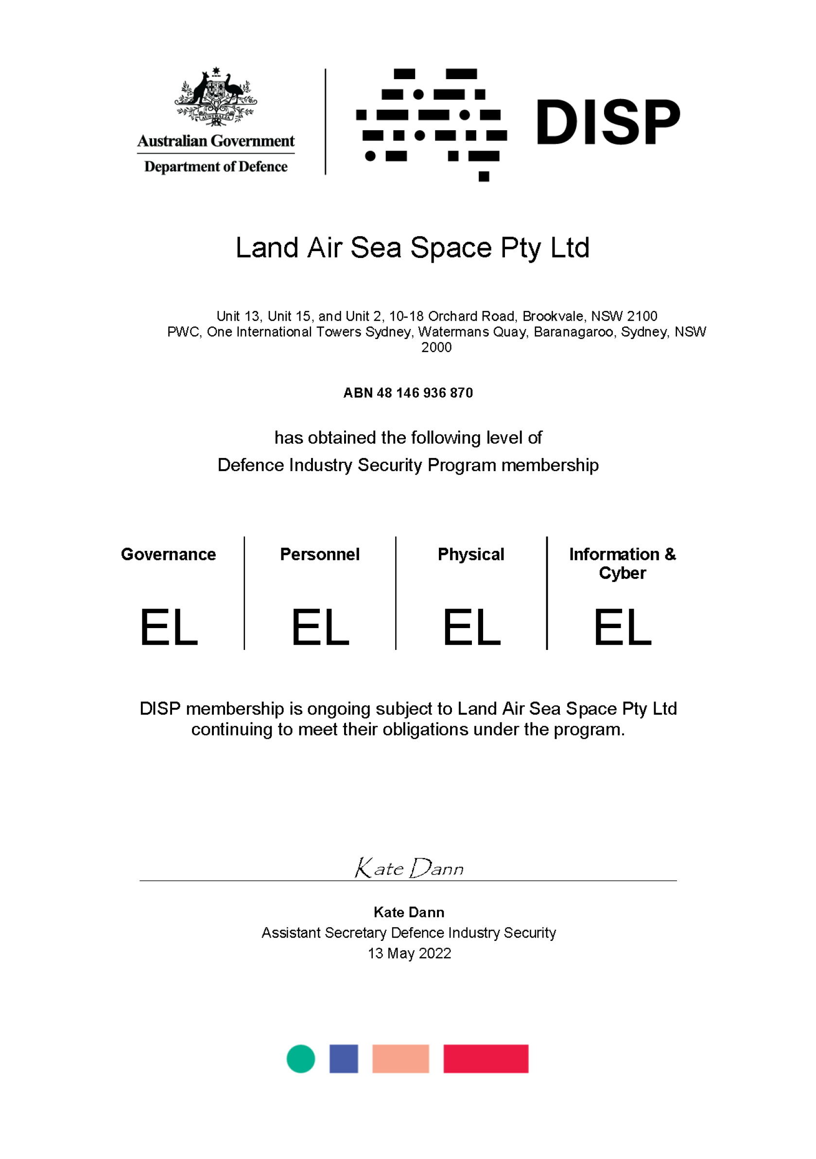 disp-membership-certificate-land-air-sea-space-pty-ltd